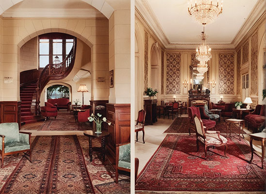 Интерьер отеля «Виктория» в Биаррице